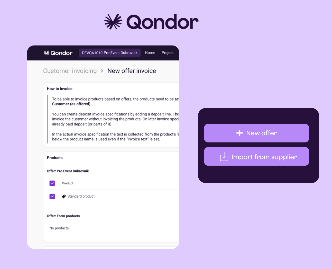 Invoicing and reconciliation for meetings and events, with Qondor