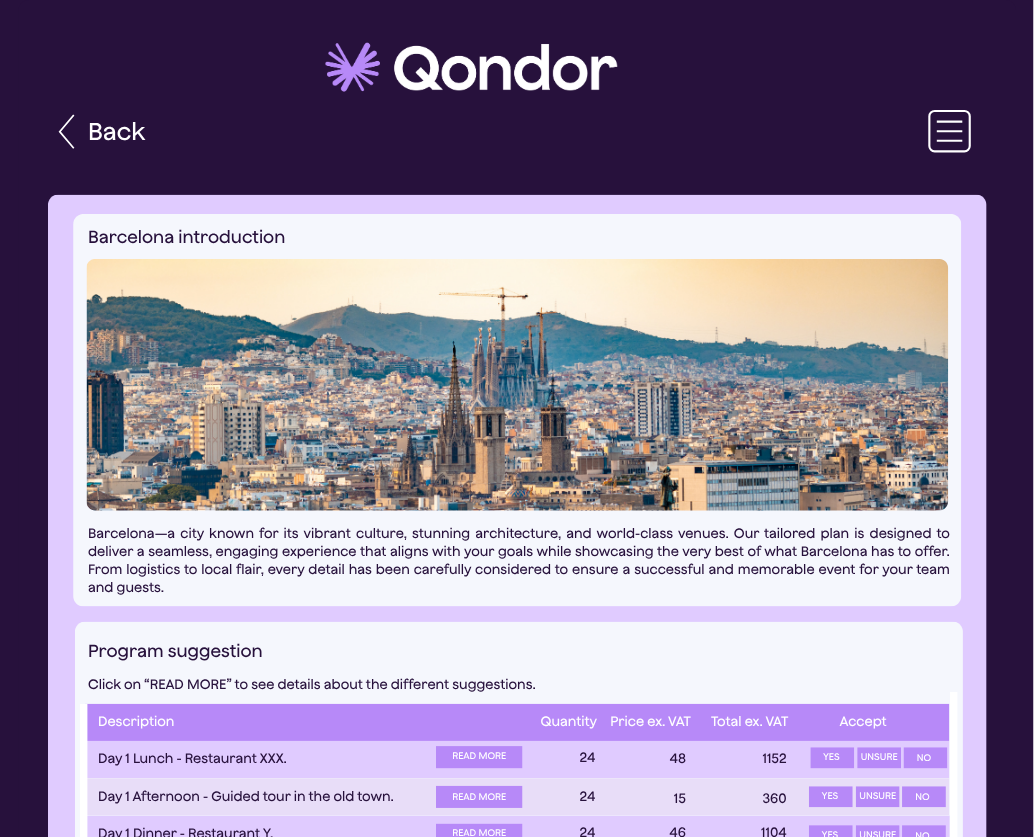Your CRM system and Qondor can work together