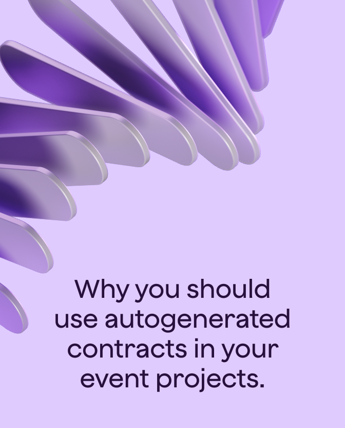 Why you should use autogenerated contracts in your event logistics