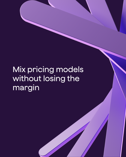 Mix pricing models without losing the margin