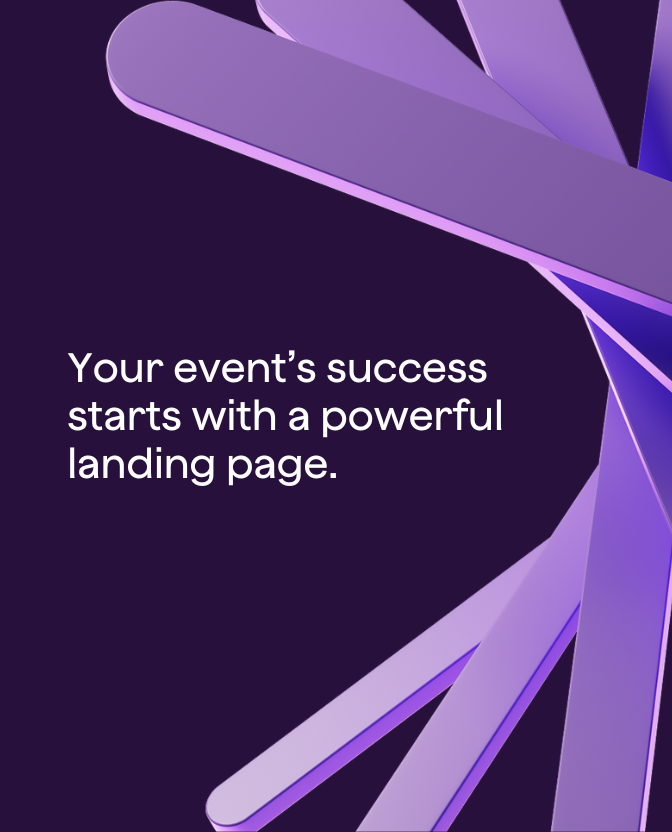 You're event's success starts with a powerful landing page
