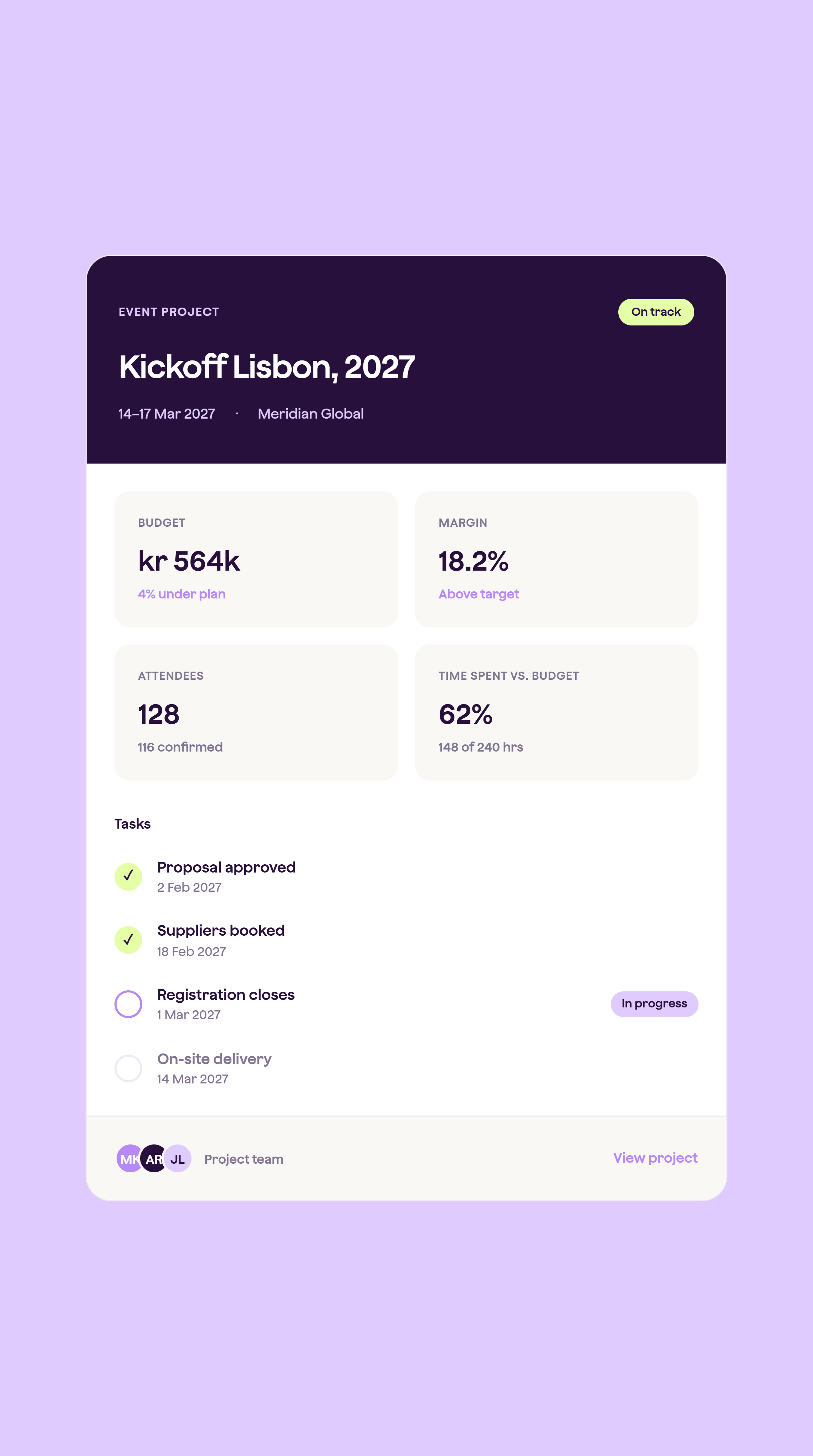 Qondor is the operating platform for meetings and events agencies