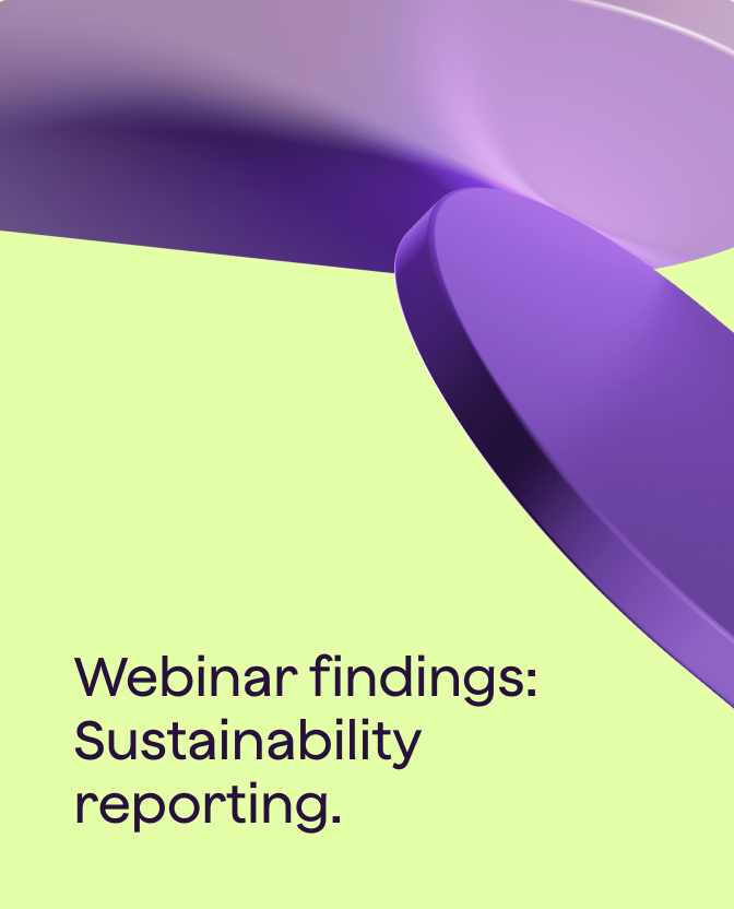Webinar findings: sustainability reporting in meetings and events.