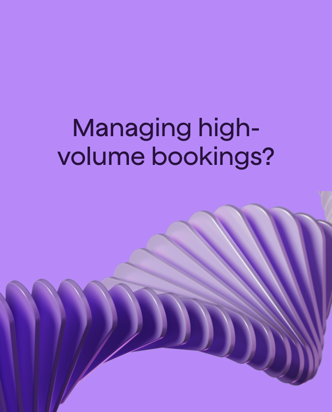 managing high-volume bookings?